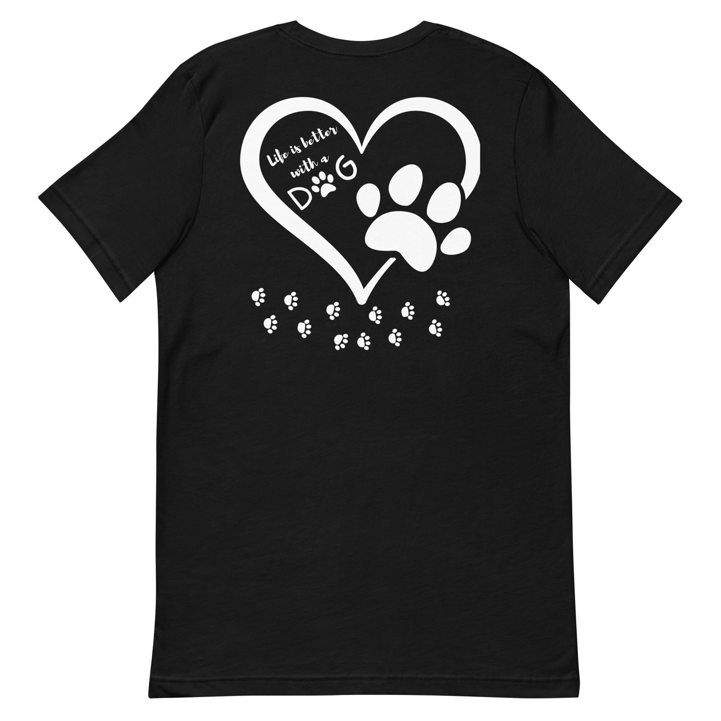 Better with a dog in white on back