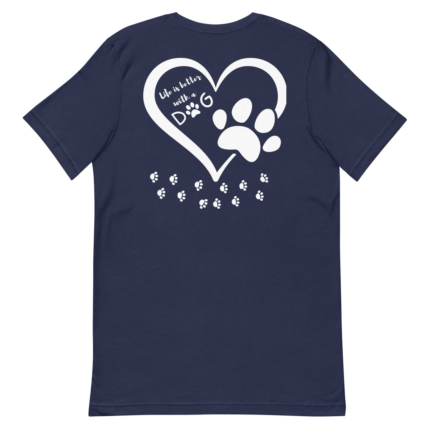 Better with a dog in white on back