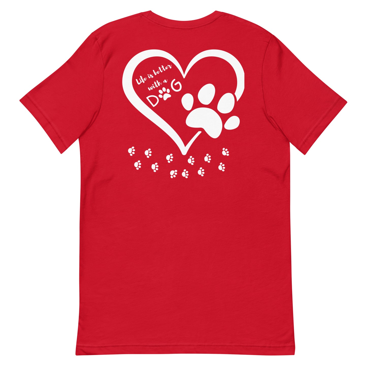 Better with a dog in white on back
