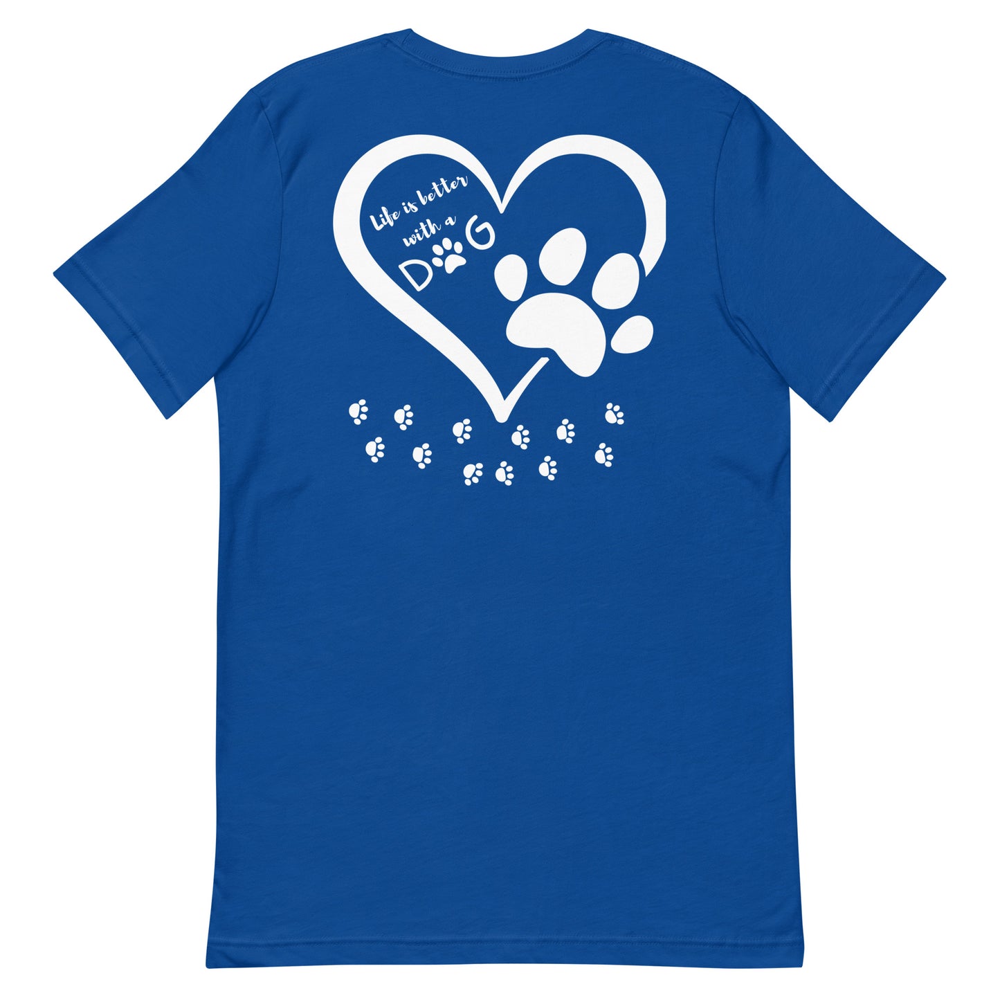 Better with a dog in white on back
